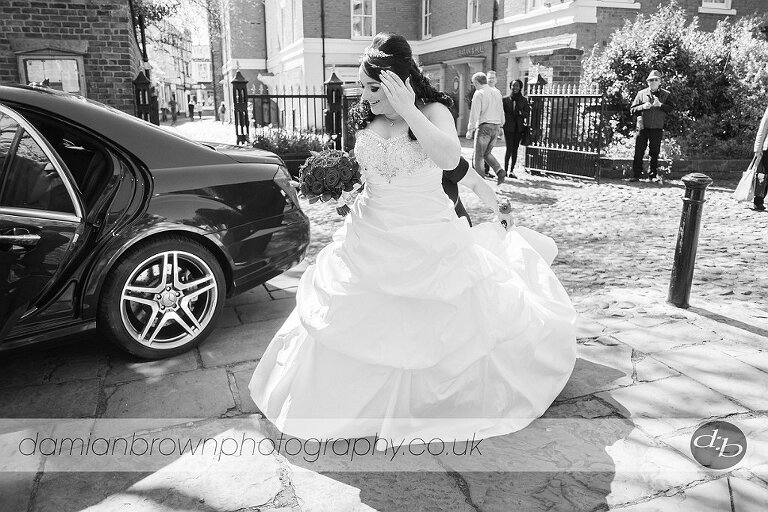 birmingham wedding photographer nantwich wedding photography the bride arrives