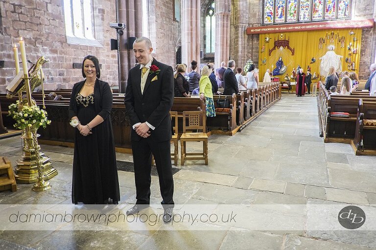 birmingham wedding photographer nantwich wedding photography the  groom and his best woman await